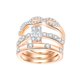thumbnail image 3 of de anillos de de circonita blanca de aleación de moda de 3 piezas, joyería clásica para mujer, regalos para mujer, de compromiso de Talla 6 Yinane Anillo de diamante de circón, 3 of 8
