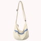 thumbnail image 3 of Bolso Bandolera Lona para Mujer Bolso Mensajero Sencillo para Viajes Y (blanco), 3 of 9