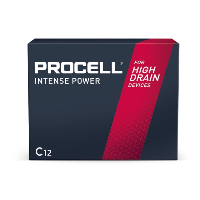 Batería Procell Intense Alkaline C 1,5 V 7,933 mAh, paquete de 12