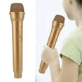 thumbnail image 1 of Faux Mic, Lightweight ABS Simulation Microphone Toy for Stage Performance with Square Mic Flag, Great for Anime Scenes, Speech Practice and Photography, 1 of 7