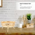thumbnail image 3 of Soimiss 1Pc Golden European Style Metal Fruit Storage Tray for Home and Party Serving, 3 of 5