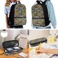 thumbnail image 2 of Uorisanigo Cartoon Dinosaur School Bag Backpack with Lunch Bag Water Bottle Sleeve and Pencil Case 4 Pcs Set Schoolbag with Padded Straps 17 inch Large Capacity, 2 of 7