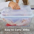 thumbnail image 2 of Large Glass Food Storage Container - 6500ml/220oz, Airtight Lid, Oven Safe, 28 Cup Capacity, 2 of 9