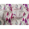 thumbnail image 5 of oneOone Cotton Poplin White Fabric Yacht Diy Clothing Quilting Fabric Print Fabric By Yard 56 Inch Wide, 5 of 6