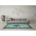 thumbnail image 3 of Ahgly Company Indoor Rectangle Persian Light Blue Traditional Area Rugs, 8' x 10', 3 of 4