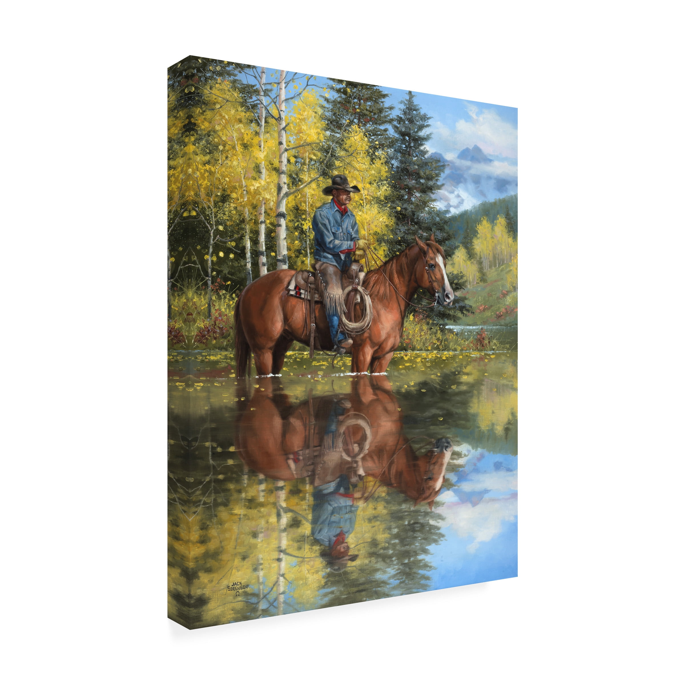 Jack Sorenson 'A Good Place to Stop And Reflect' Canvas Art