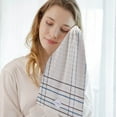 thumbnail image 6 of Btomtd Cotton Hand Towels for Bathroom, Soft Thick and Absorbent Dry Bath Towels, Large Washcloth for Shower Home Gym, 1-Pack, Size 28" x 13", White, 6 of 7