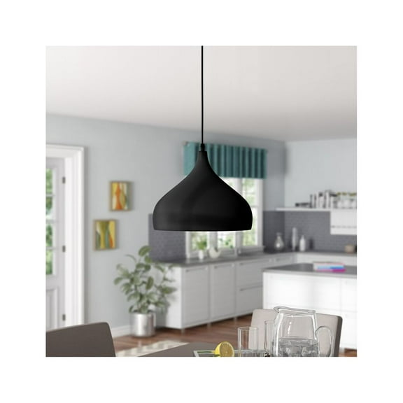 JL Styles Inc. Modern 1-light Pendant Light Black