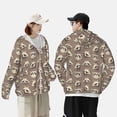 thumbnail image 4 of Vsdgher Sweat à Capuche Imprimé Raton Laveur pour Hommes Femmes, Manches Longues Protection Solaire Pêche pour Course Natation-TTG, 4 of 7