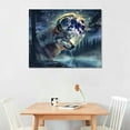 thumbnail image 2 of EastSmooth Large Wall Art For Living Room Canvas Wall Decor For Office Modern Wall Decorations For Bedroom Blue Starry sky Aurora Scenery Wolf Pictures Artwork Posters Home Decor, 2 of 6