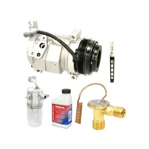 Front and Rear A/C Compressor Kit - Compatible with 2003 - 2006 Chevy Suburban 1500 2004 2005