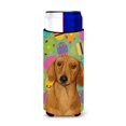 thumbnail image 1 of Caroline'S Treasures Lh9402Muk Dachshund Easter Eggtravaganza Ultra Hugger Para Latas Delgadas Enfriador De Latas Funda Hugger Lavable A Máquina Funda Para Bebidas Hugger Aislador Plegable Soporte Ais, 1 of 1