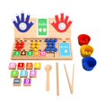 thumbnail image 1 of Xuanheng Jouets Éducatifs d'Addition et de Soustraction de Mathématiques Doigts Jouets Interactifs Parent-Enfant Compétences Motrices Fines pour Enfants pour les Préscolaires Style B, 1 of 7