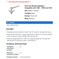 thumbnail image 2 of Front Left Window Regulator - Compatible with 1980 - 1998 Ford F700 1981 1982 1983 1984 1985 1986 1987 1988 1989 1990 1991 1992 1993 1994 1995 1996 1997, 2 of 2