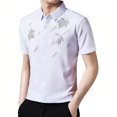 thumbnail image 1 of MDUKONU Chemise Homme Affaires Décontractée Manches Courtes Douce Chemise Classique Blanc TG, 1 of 6