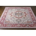 thumbnail image 2 of Hauteloom Side Recycled Material Living Room, Bedroom Patio Outdoor Area Rug - Traditional - Brick Red, Dark Red, Charcoal - 2' x 3', 2 of 11