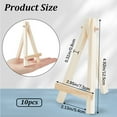 thumbnail image 2 of Foldable Wood Triangle Easel for Painting Arts and Crafts Pale Goldenrod 12.5x7.5x1.7cm, 2 of 6