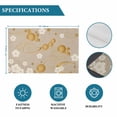thumbnail image 6 of Yellow Flower Placemats Set of 12, Japanese Style Floral Leaf on Linen Placemats for Dining Table, Place Mats for Kitchen Tabletop, Waterproof Wipeable Dining Table Mats Set, 6 of 9