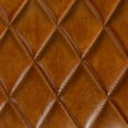 thumbnail image 6 of Creative Co-Op Stitched Leather and Wood Bench, Camel and Natural, 6 of 8