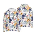 thumbnail image 6 of Bingfone Lilies Flowers Men's Drawstring Hoodie Long Sleeve Pocket Sweatshirts-3X-Large, 6 of 6