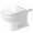 White with HygieneGlaze, variant on Duravit 2188010085 Elongated Chair Height Toilet Bowl Only - Less Seat Fixture, White