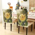 thumbnail image 3 of Decorative Chair Back Cover One Size x6 Chair Cover Dining Chair Slipcovers Chair Back Decoration Festival Chair Decoration Yellow Ball, 3 of 6