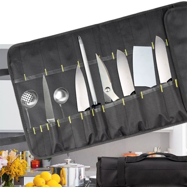 maskred Sac de Rangement Multifonctionnel pour Outils Organiser les Outils avec Facilité Sac de Rangement en Rouleau Robuste Noir 1Set
