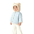 thumbnail image 2 of UQJfacai Girls Winter Coats Kids Fleece Lined Button Down Jacket Boys Sherpa Bear Ear Hooded Jackets Casual Outerwear 0-3 Years, 2 of 7