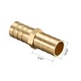 thumbnail image 2 of Conector de manguera Barb recto hexagonal de latón de 12mm Uxcell, 2 of 3