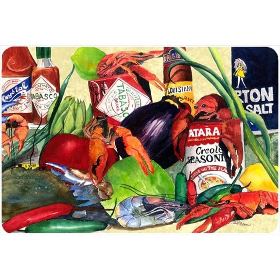 Carolines Treasures Spices and Crawfish Mouse Pad- Hot Pad Or Trivet