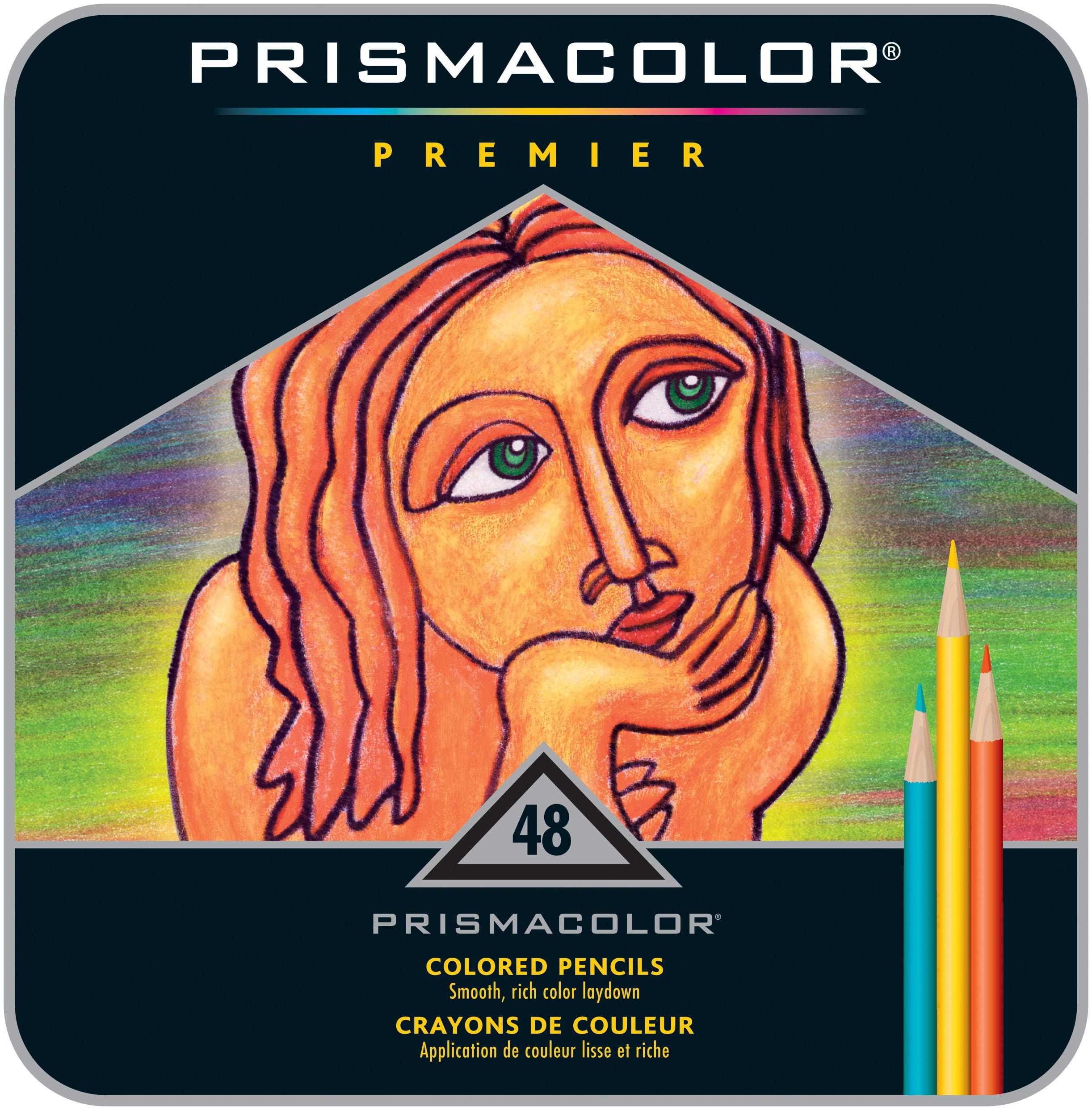 48 Colored Oil-blanced Pencils SET Prismacolor Premier Soft Core Colored 