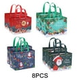 thumbnail image 4 of Home Decor 4/8/12Pcs Christmas Present Bag Non Woven Bag Handbag with Handle Reusable 8Pcs, 4 of 9
