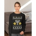 thumbnail image 3 of Tstars Women's Funny Jewish Holidays Ugly Christmas Hanukkah Sweatshirt, Small Black, 3 of 5