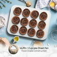 thumbnail image 3 of NutriChef 6 Piece Non Stick Kitchen Oven Stackable Ceramic Baking Pan Set, Green, 3 of 9