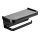 thumbnail image 1 of Soporte con estante Moderno sin estante de ducha para colgar en la pared para inodoro de hotel , negro BLESIY Soporte para papel higiénico, 1 of 8