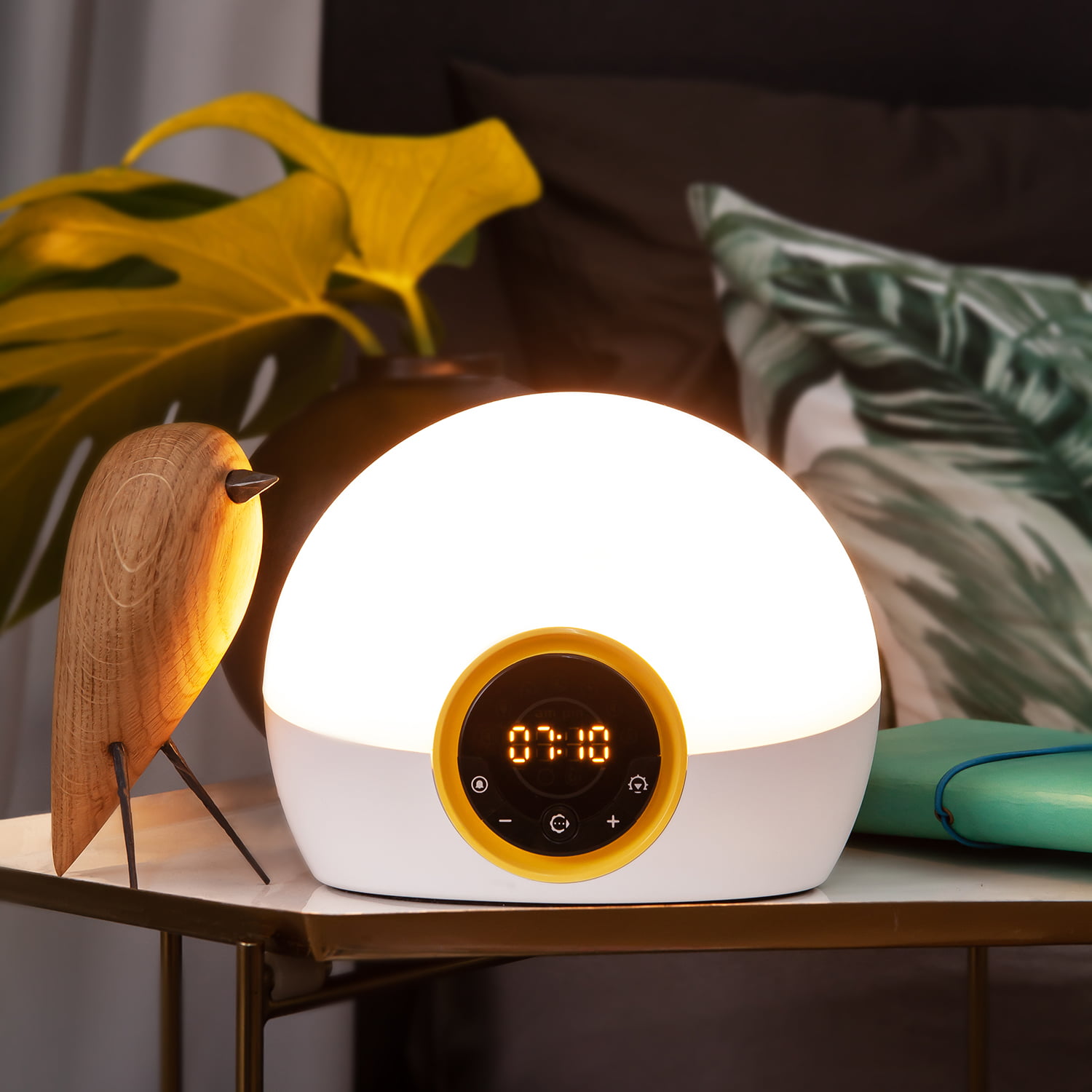 Lumie Bodyclock Rise 100 LED Wake-up Light Alarm Clock White/Yellow - Walmart.com