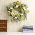 thumbnail image 6 of Antqov Fall Wreaths for Front Door with Maple Leaves & Sunflowers Pumpkin, Fall Door Wreath Autumn Wreaths for Outdoor Indoor Party Holiday Porch Wall Window Home Decoration, 6 of 8