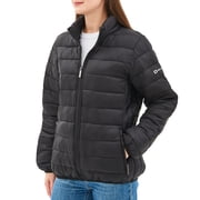 Alpine Swiss Amy Womens Puffer Jacket Insulated Water Resistant Lightweight Down Alternative Packable Coat Zippered Pockets
