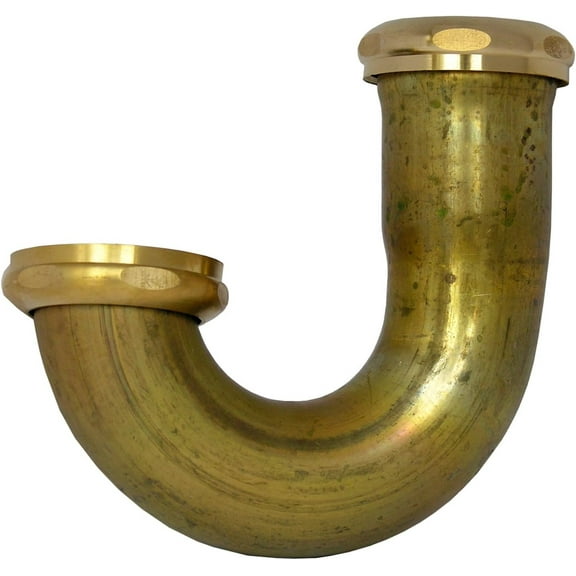 Lasco Fittings J-Bend Sink Trap Connection - Rough Brass - 1 1/2 In