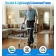 thumbnail image 2 of Andadores plegables HOMLAND para personas mayores con ruedas, ligeros, con ruedas, FSA/HSA, con altura ajustable y estructura de aluminio, color azul, 2 of 5