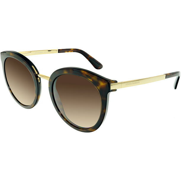 tiggeri uformel Slime Dolce & Gabbana Women's Gradient DG4268-502/13-52 Brown Round Sunglasses -  Walmart.com