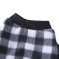 thumbnail image 5 of Shengshi Windproof British Plaid Dog Sweater Winter Coat Buffalo Plaid Dog Pajamas Cold Weather Dogs Jacket For Puppy Small Doggie Maltese Puppy Black And White L, 5 of 6