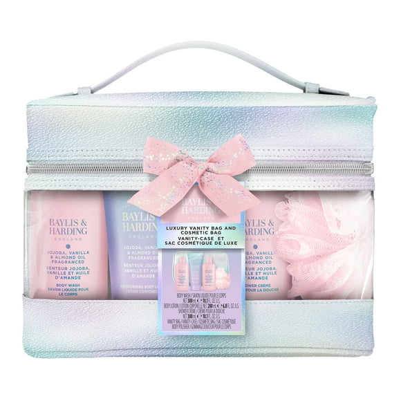 Baylis and Harding Jojoba, Vanilla and Almond Oil Ladies Luxury Body Care Vanity Bag Gift Set