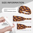 thumbnail image 3 of Headbands For Women/Men, Hot Dog Print Brown Elastic Soft Sweat Band Sports Hair Bands For Women & Men'S Hair, Moisture Wicking Workout Head Bands For Running, Gym,Yoga, 3 of 8