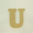 thumbnail image 2 of Package of 1, 12 Inch X 1/2" Thickness MDF Letter U in The Goudy Heavy Font, Thick, Upper Case for Art & Craft Project, Made in USA, 2 of 4