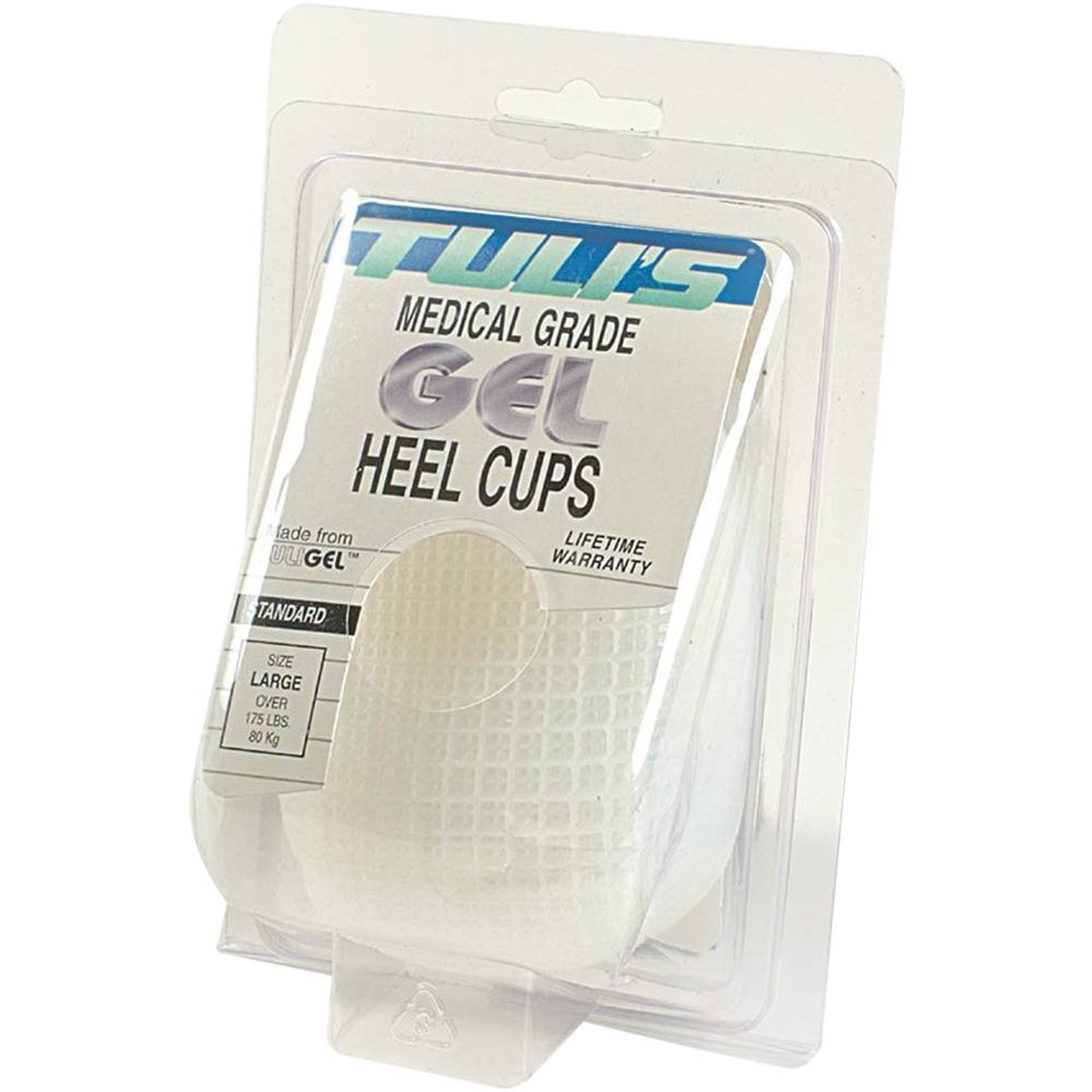 Pedifix P85L Tulis Gel Heel Cups - Size- Large -body weight over 175 lbs.