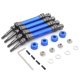 thumbnail image 1 of 4 piezas de eje de transmisión delantero y trasero de metal CVD para 1/10 Slash Stampede Hoss Vxl RC Car Upgrade Parts, blu, 1 of 5