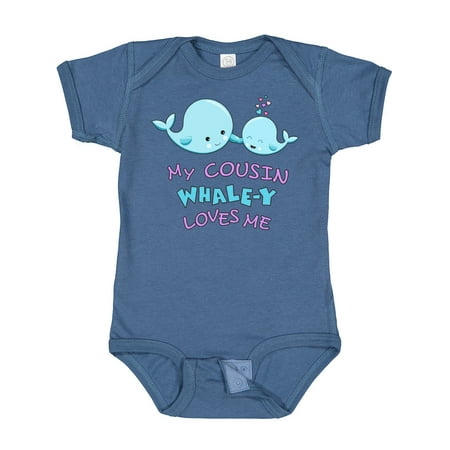 

Inktastic My Cousin Whale-y Loves Me Gift Baby Boy or Baby Girl Bodysuit