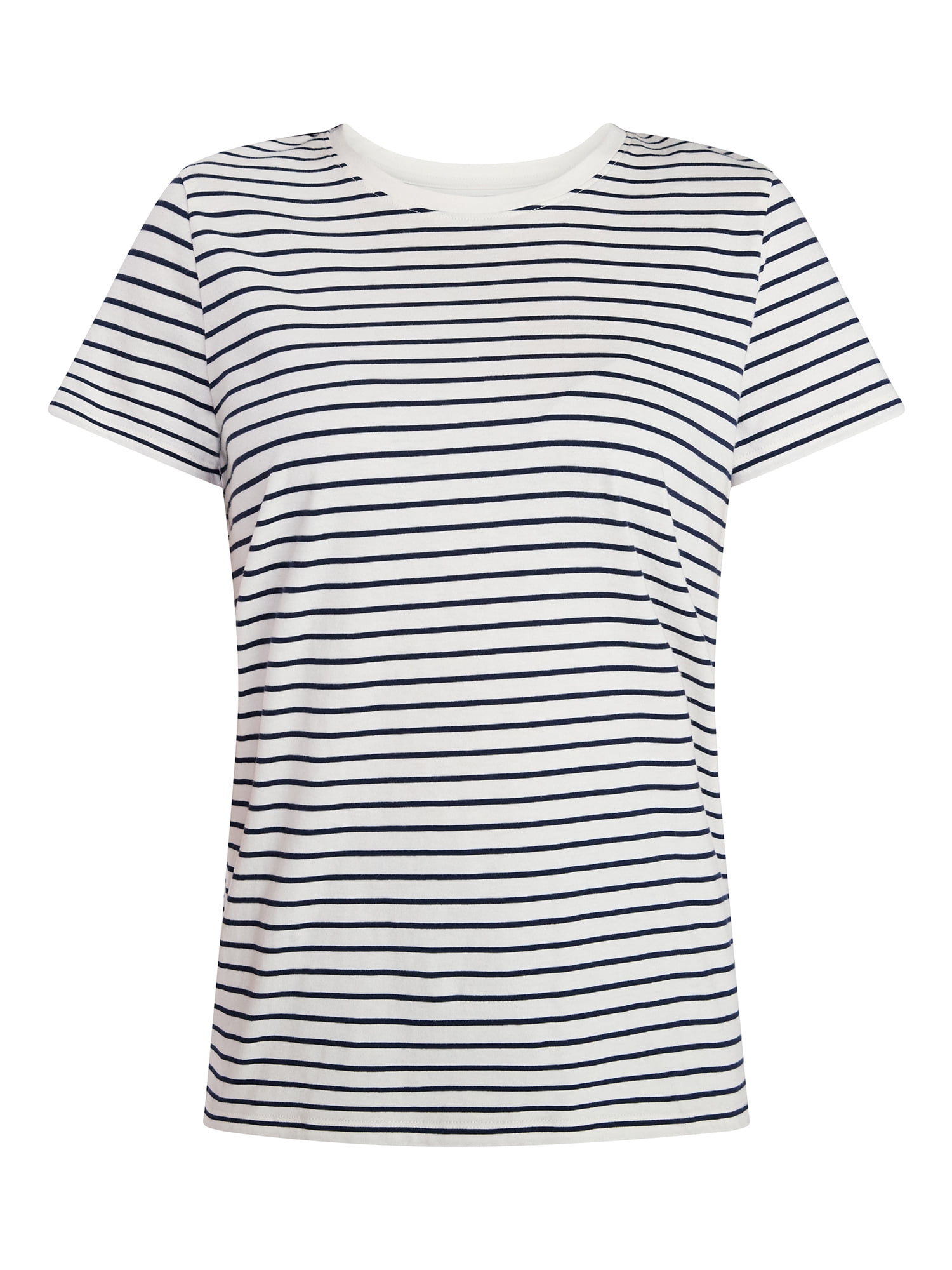 Time and Tru Women's Short Sleeve Crew Tee, Sizes 1X-4X
