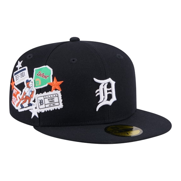 Men's New Era Navy Detroit Tigers City Patch 59FIFTY Fitted Hat